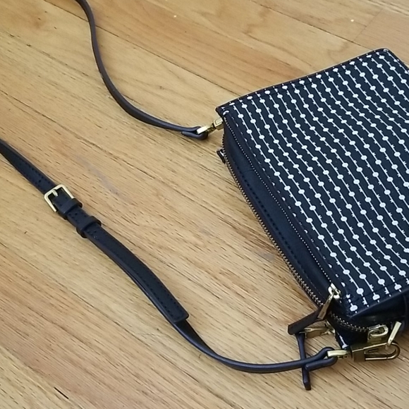 Fossil Campbell Crossbody, in Black Stripe - Picture 6 of 7